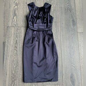 David Meister Sheath Dress in Navy Size 2